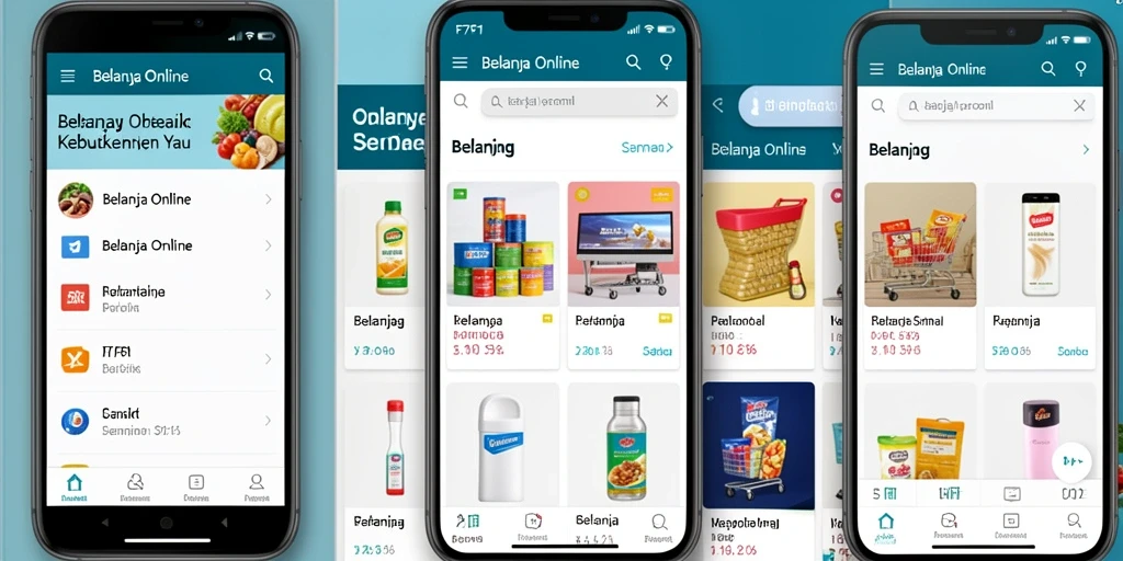 Tampilan antarmuka F7F7 yang ramah pengguna untuk belanja online.