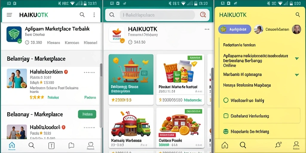 Tampilan antarmuka HAIKUOTK yang user-friendly untuk belanja online.