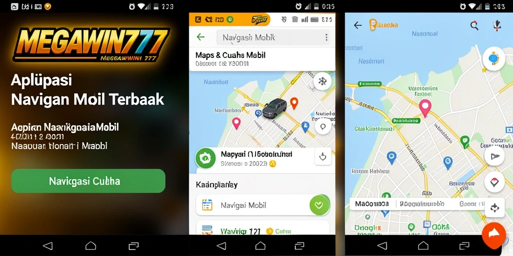Tampilan antarmuka aplikasi MEGAWIN777 yang modern dan informatif.