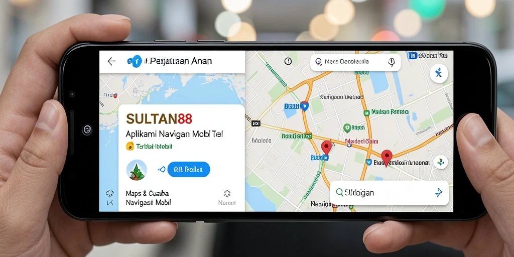 Antarmuka aplikasi SULTAN88 menampilkan peta navigasi yang jelas dan informatif.