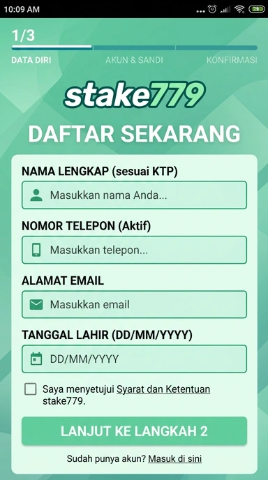 Panduan Lengkap Registrasi Akun Stake779